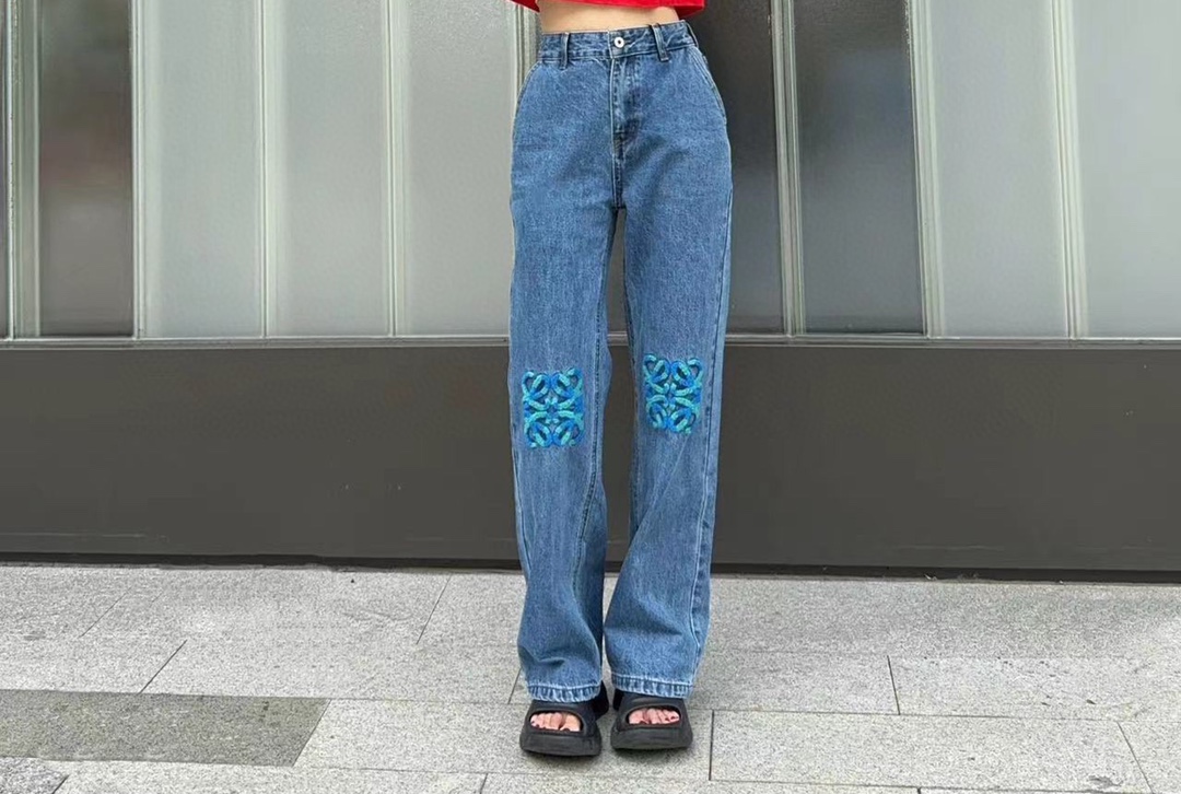 Loewe Magasin
 Vêtements Jeans Culottes & Pantalons Achetez la meilleure qualité de haute qualité
 Broderie fleurs Série automne