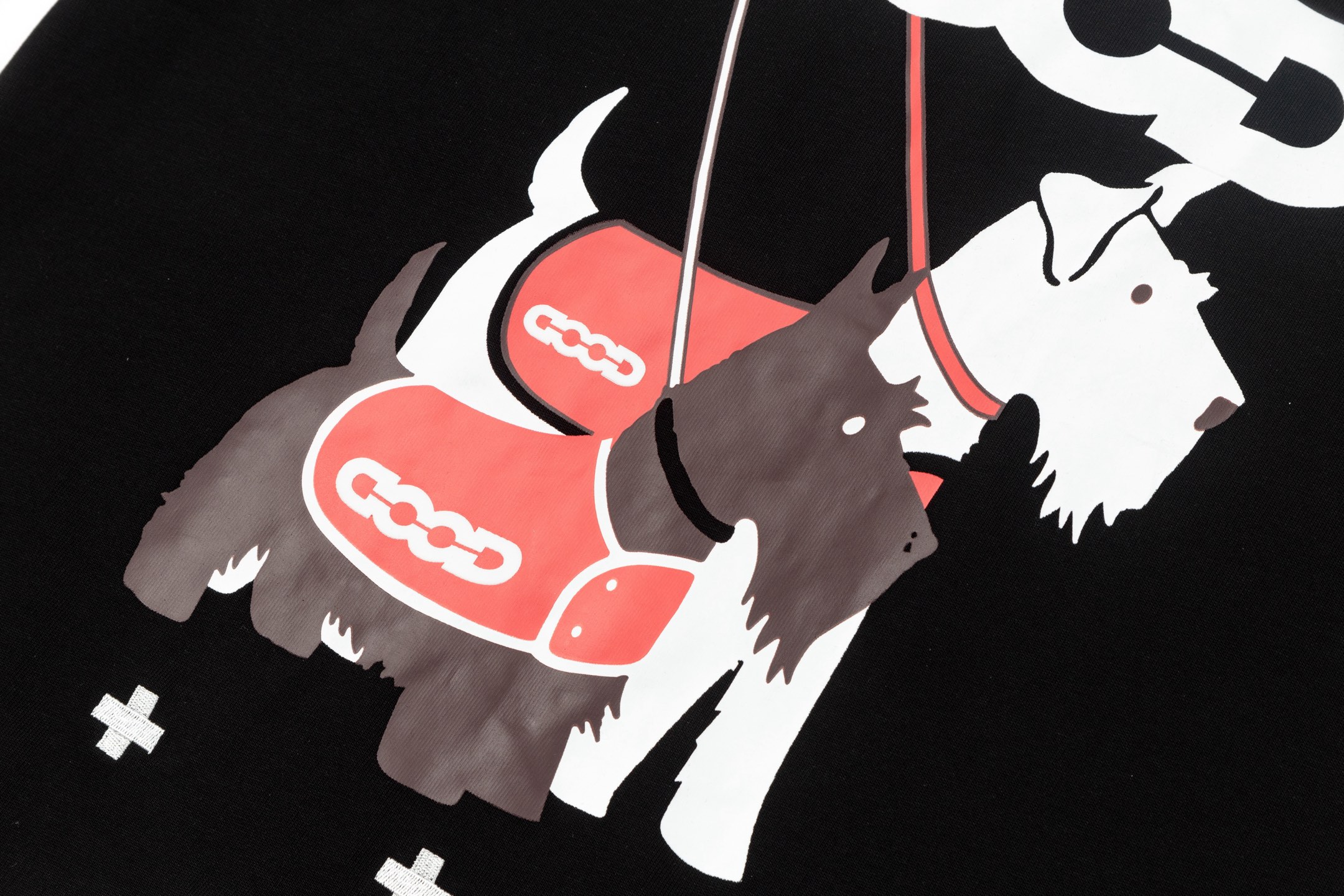 GOODBRAND 25ss 小狗印花刺绣短袖T恤-Chinese UA Cheap High Quatity Brand Clothes Bags handbags Sneakers wholesale wholesaler seller from China Factory suppliers Fashion Clothing Shoes best Quality Beautiful Price GOODBRAND 25ss 小狗印花刺绣短袖T恤