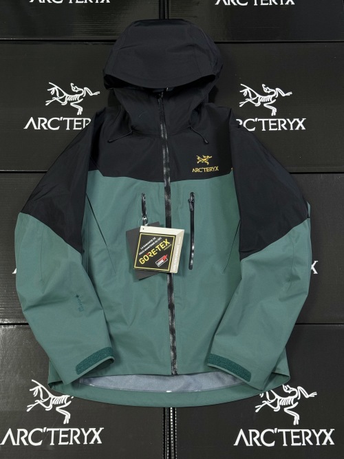 Arc'teryx Alpha SV Waterproof Hooded Jacket - Black, Green and Gold Edition 1 Arc'teryx Alpha SV Waterproof Hooded Jacket - Black, Green and Gold Edition