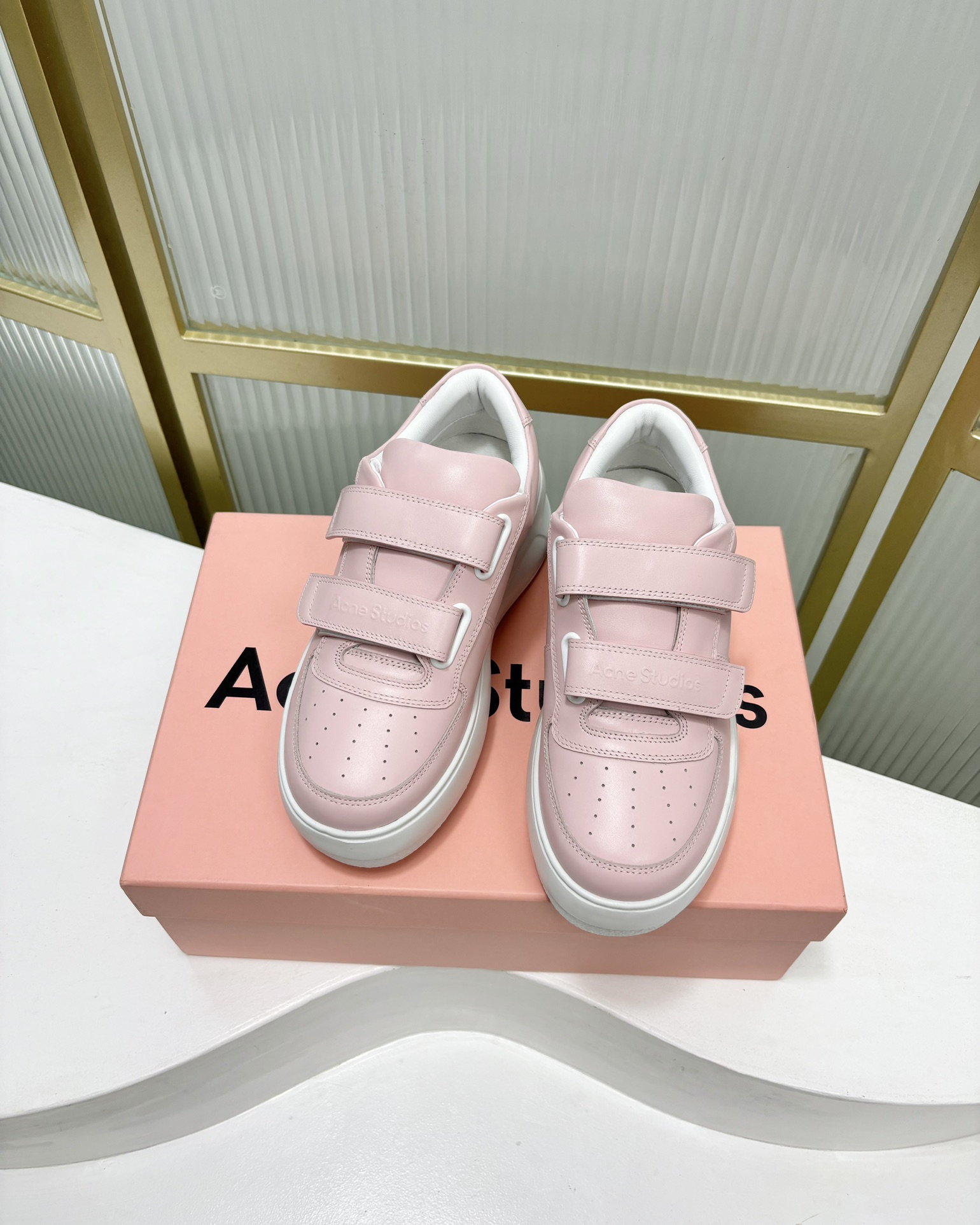 Acne Studios Skateboard Shoes Casual Shoes White Cowhide Sheepskin Fall/Winter Collection Casual