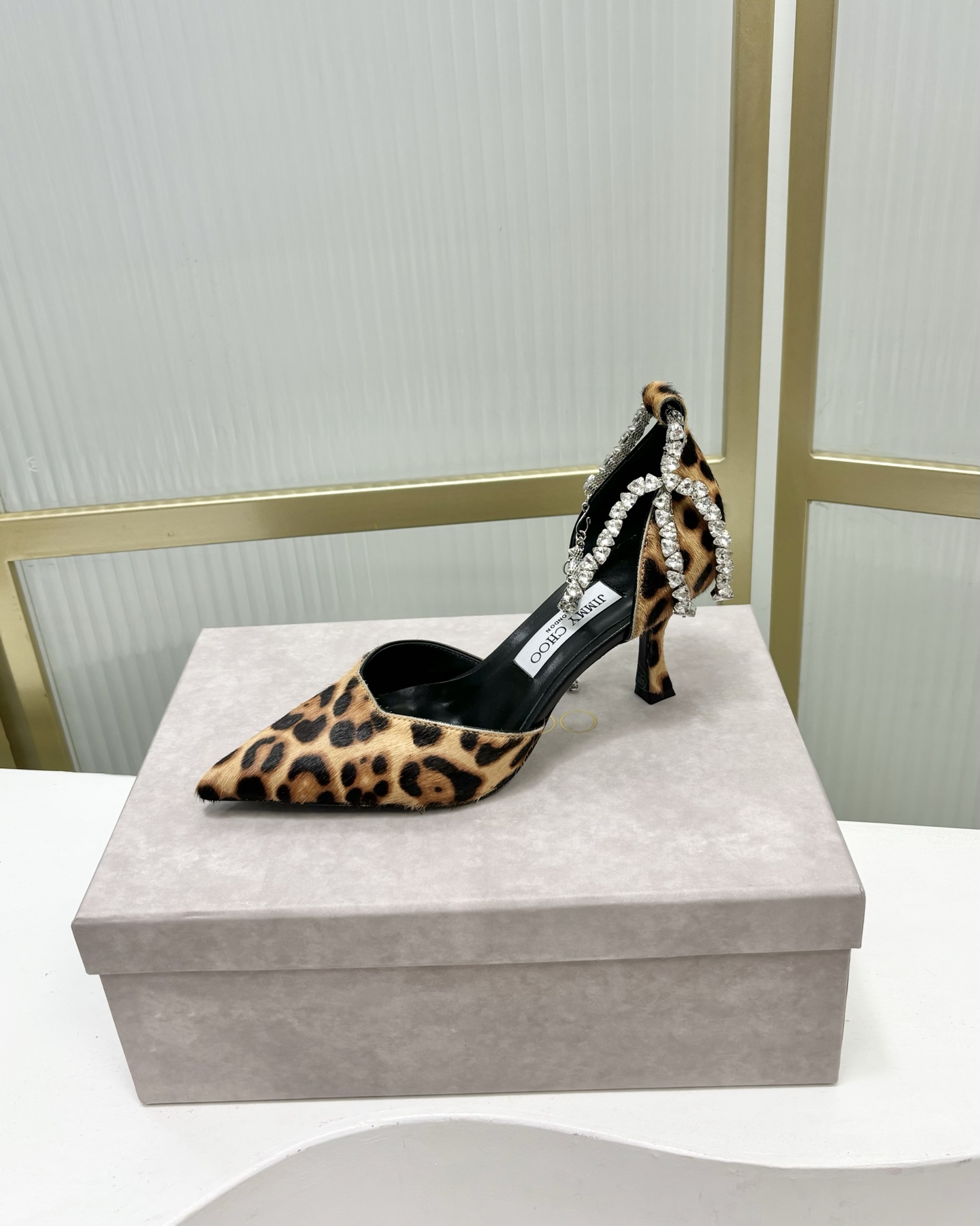 Jimmy Choo Stevie 100 Leopard Print Bow Tie Pointed Toe High Heels 5 i1741272413845 7931 0 3
