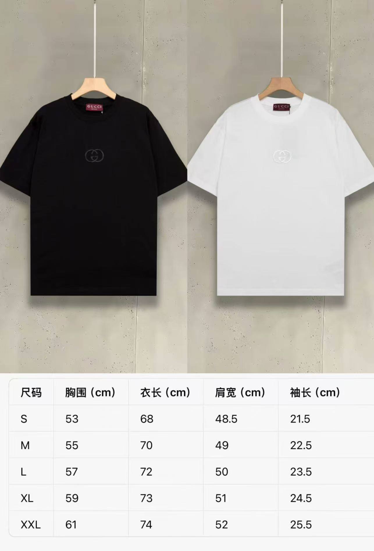 Gucci古驰2026新款 极简黑白+高阶刺绣经典黑白双色，轻松拿捏高级感。胸前隐形双G刺绣，低调彰显品