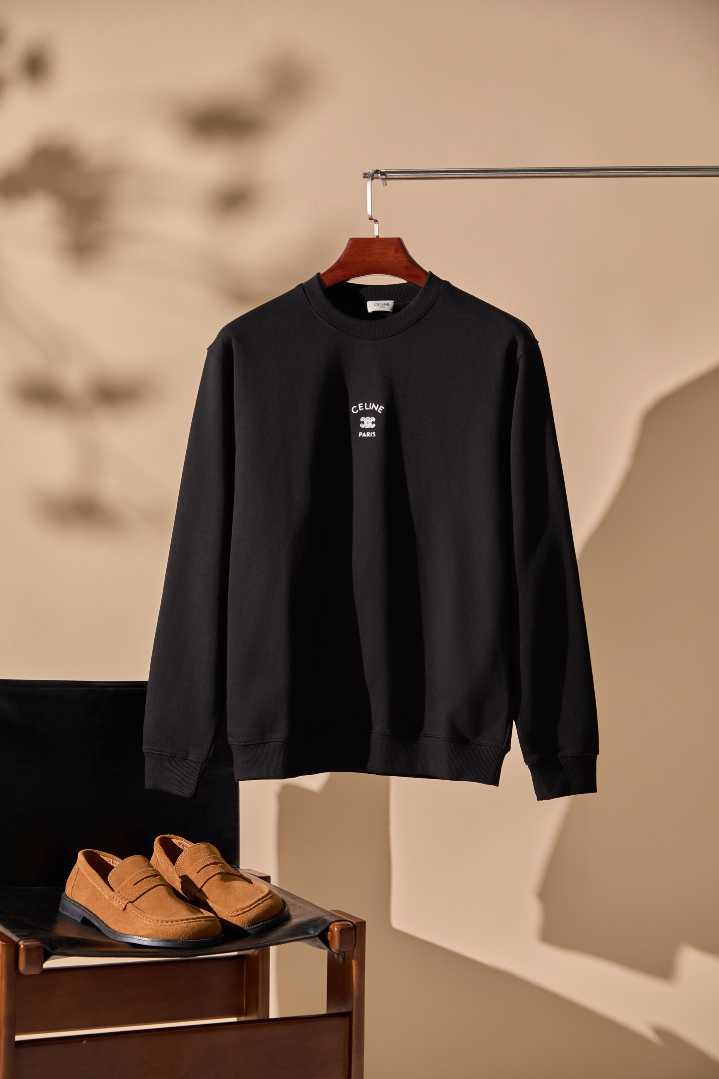 Celine Black Logo Sweatshirt
