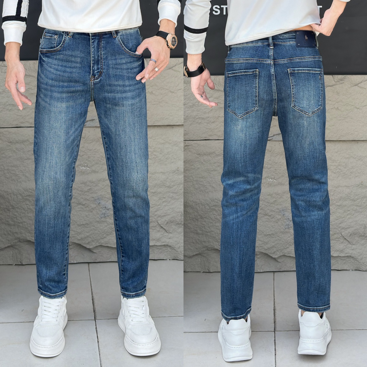 NO:508972,2025 autumn and winter model C [spot direct purchase] No. 65799 points, code number 28-3837,,alexander wang198609092025秋冬款 C【现货直批】 款号6579九分 码数28-3837,,alexander wang,Men's clothing