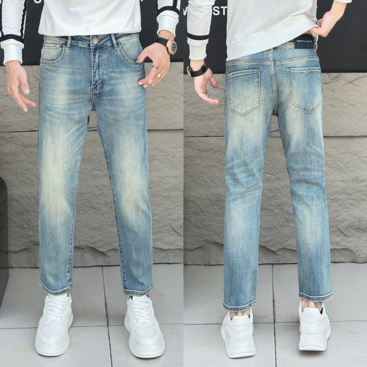 NO:508975,2025 autumn and winter model C [spot direct purchase] No. 65819 points, code number 28-3837,,alexander wang198609092025秋冬款 C【现货直批】 款号6581九分 码数28-3837,,alexander wang,Men's clothing