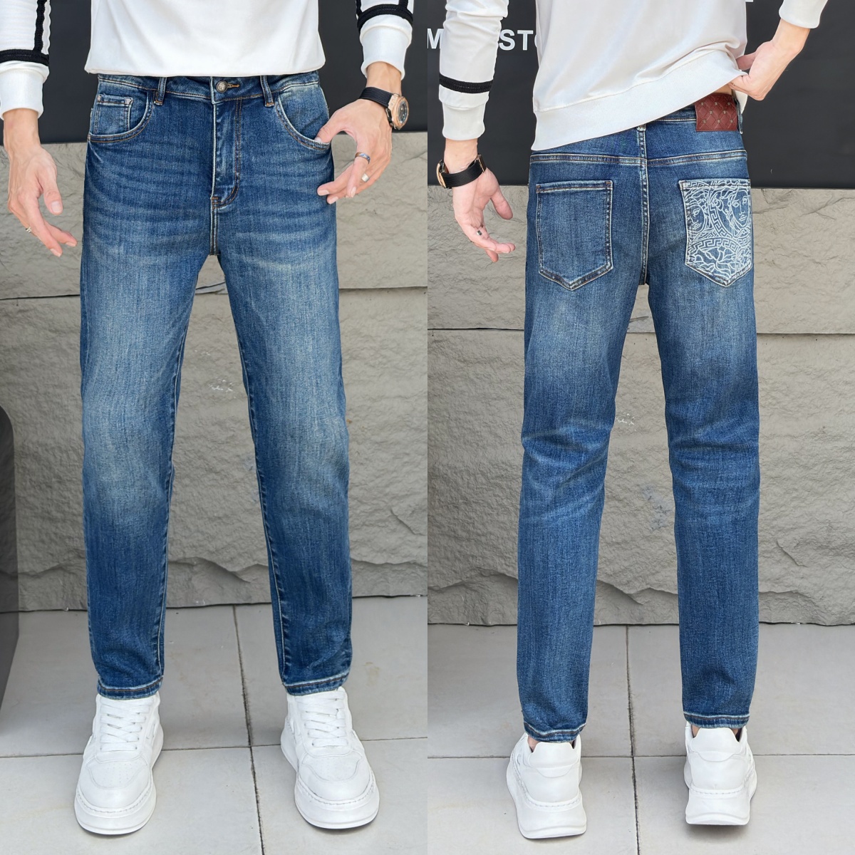 NO:508977,2025 autumn and winter model C [spot direct purchase] No. 6585 nine points, code number 28-3837,,alexander wang198609092025秋冬款 C【现货直批】 款号6585九分 码数28-3837,,alexander wang,Men's clothing