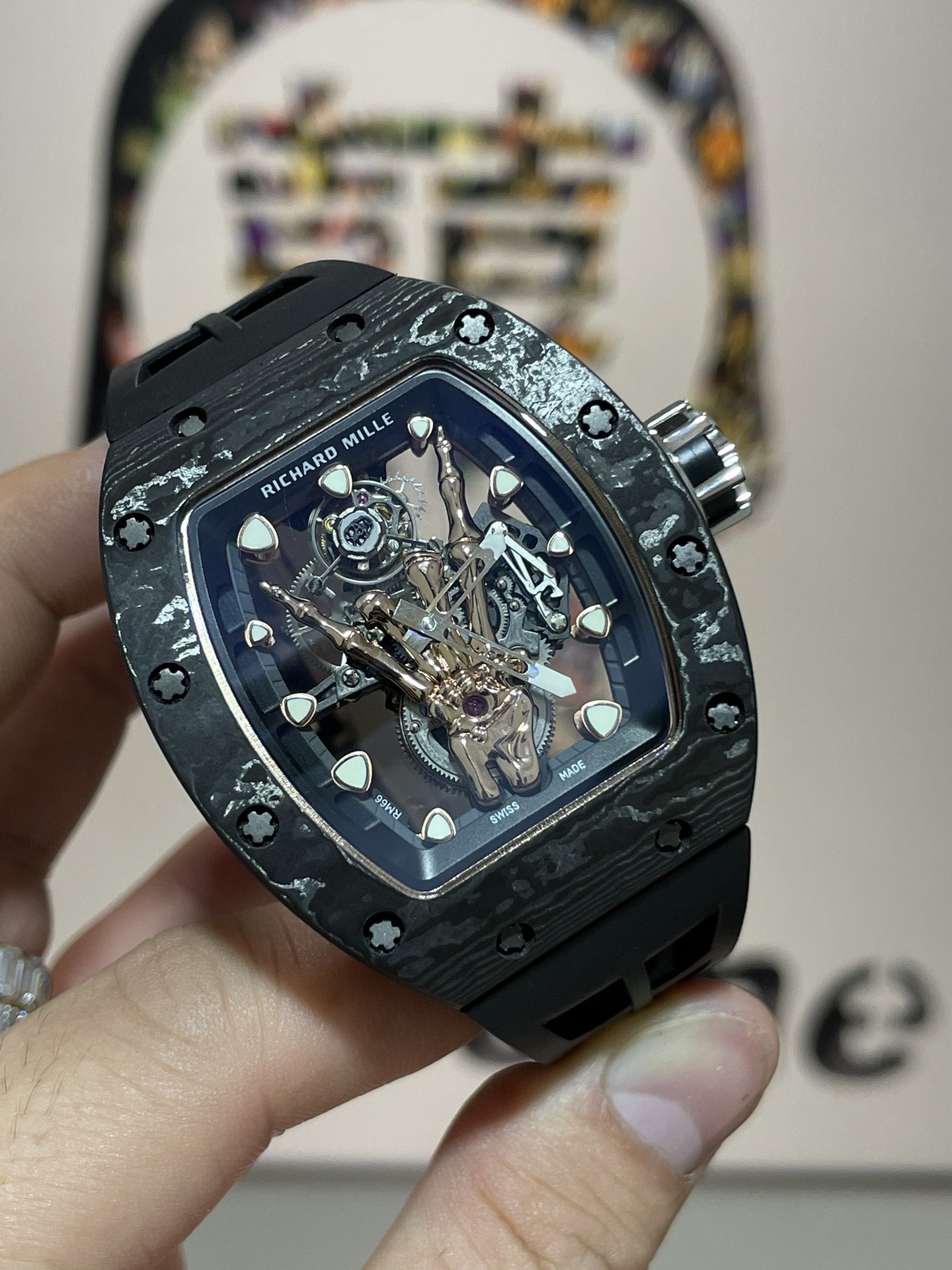 리차드밀 RM066 투르비용 NTPT 카본 TPT 카본 남성 시계 레플리카 44894 Richard Mille 이미지 2
