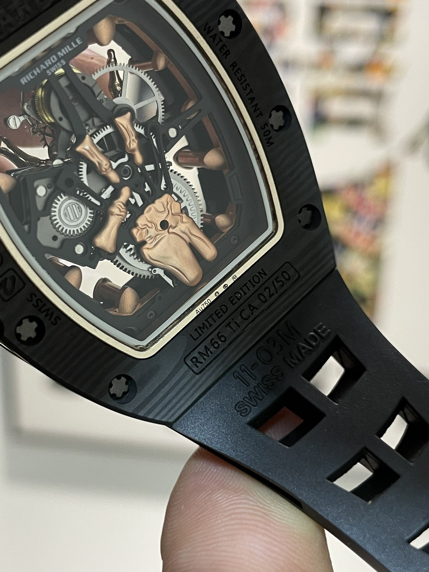 리차드밀 RM066 투르비용 NTPT 카본 TPT 카본 남성 시계 레플리카 44894 Richard Mille 이미지 10
