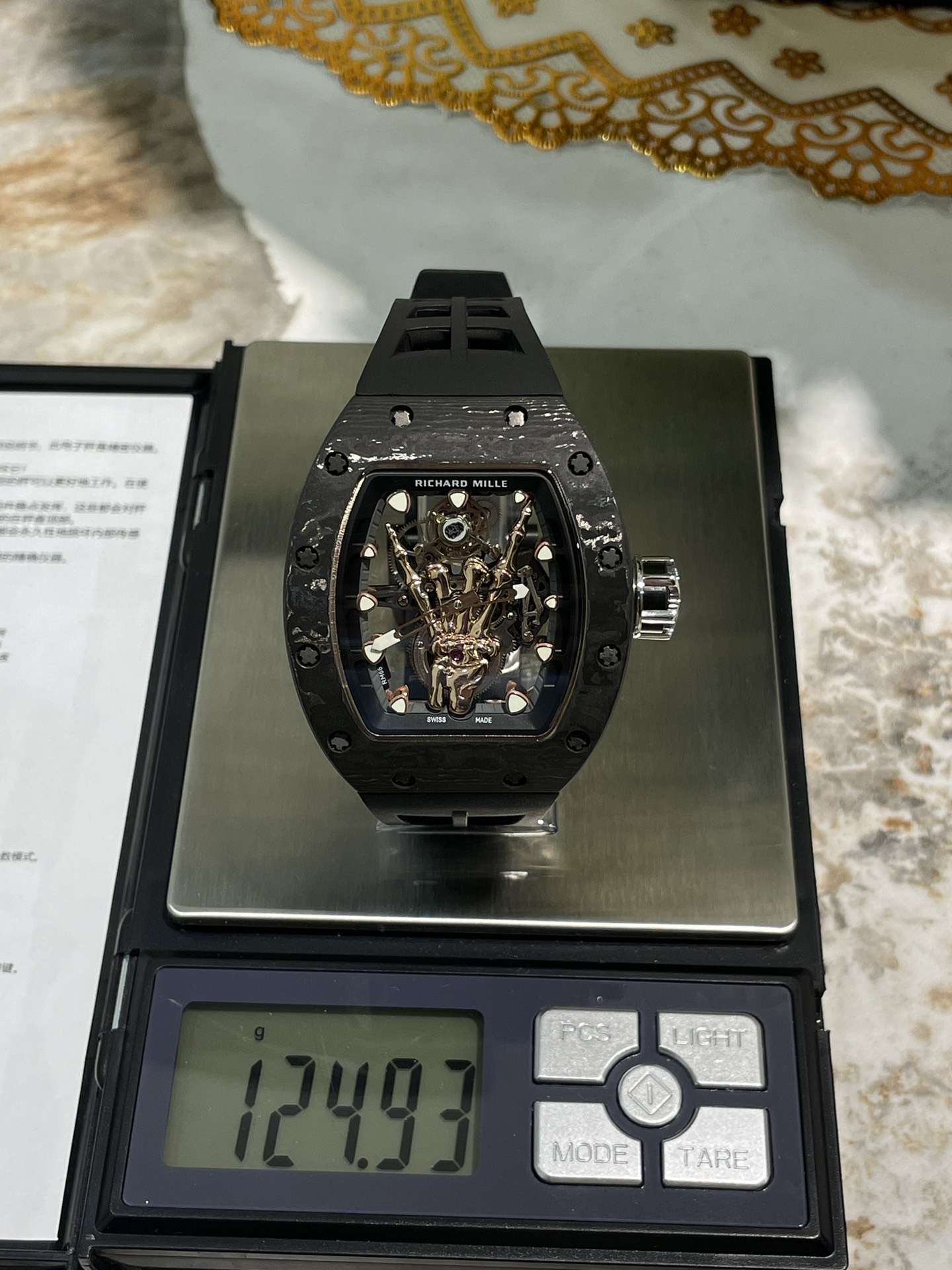 리차드밀 RM066 투르비용 NTPT 카본 TPT 카본 남성 시계 레플리카 44894 Richard Mille 이미지 5