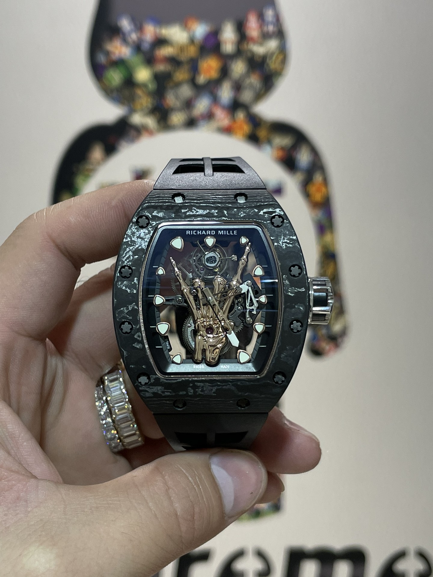리차드밀 RM066 투르비용 NTPT 카본 TPT 카본 남성 시계 레플리카 44894 Richard Mille 이미지 4
