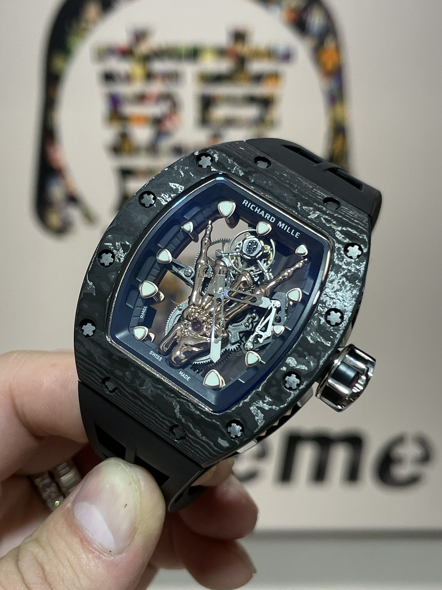 리차드밀 RM066 투르비용 NTPT 카본 TPT 카본 남성 시계 레플리카 44894 Richard Mille 이미지 3