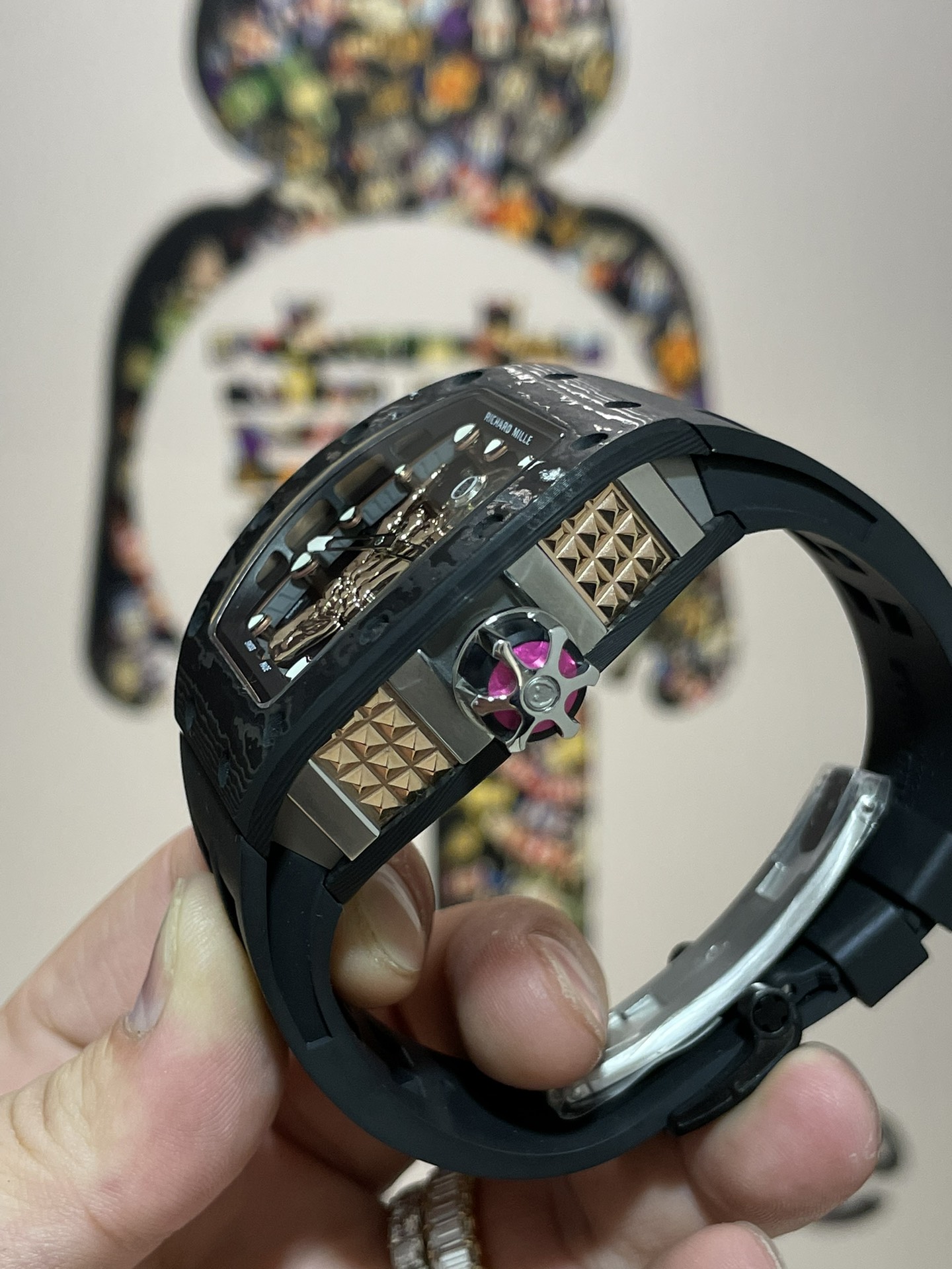 리차드밀 RM066 투르비용 NTPT 카본 TPT 카본 남성 시계 레플리카 44894 Richard Mille 이미지 6