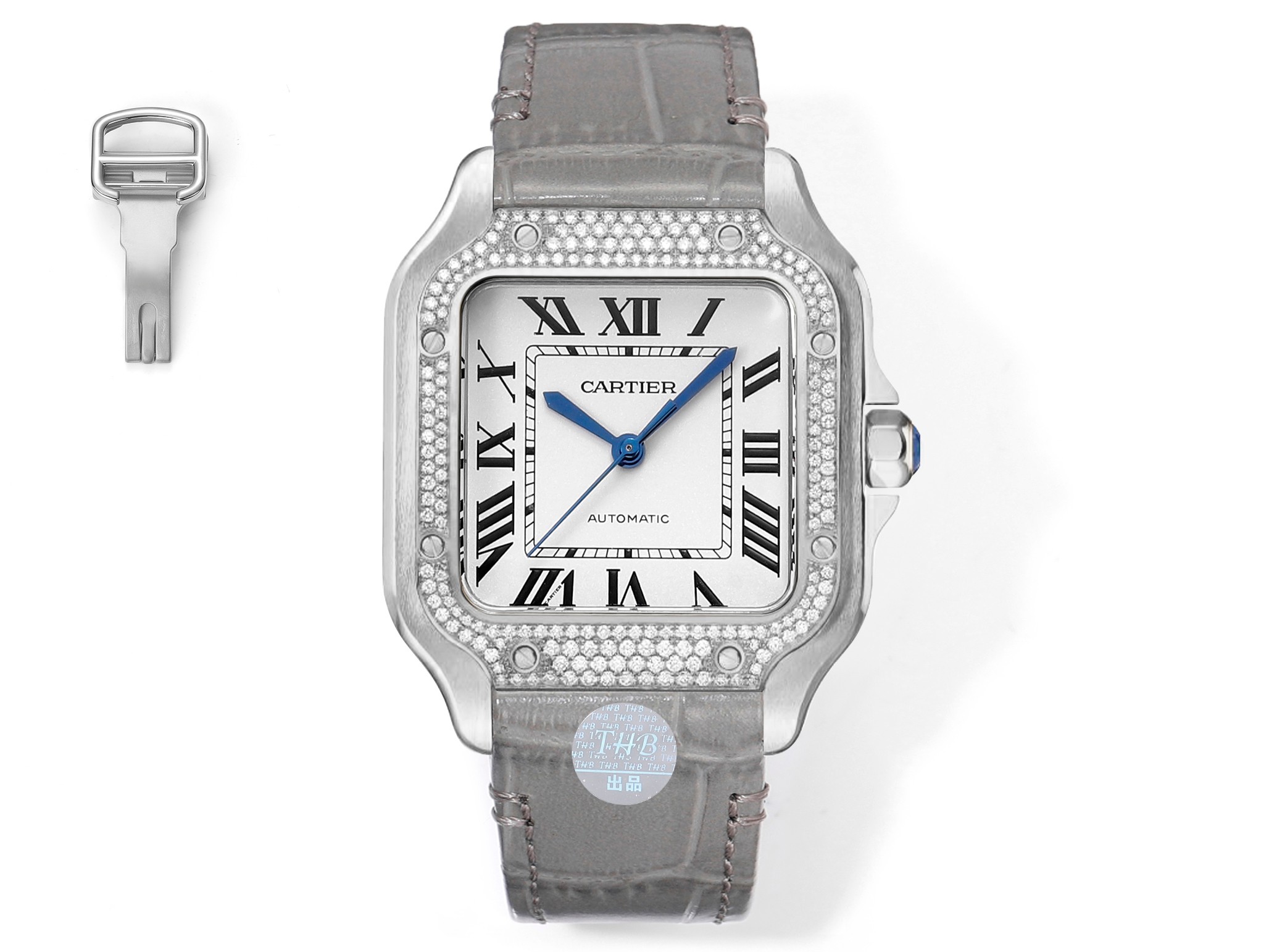 Cartier Watch China Sale
 Blue White Unisex Women Men 9015 Movement