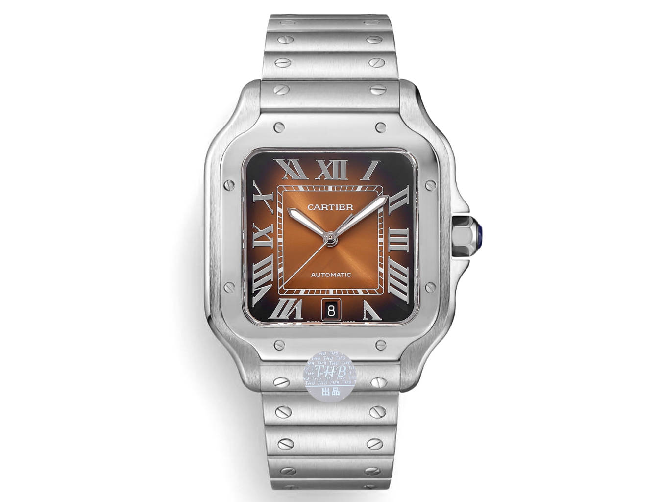 NO:714992,THB Santos steel belt fully disassembled version [original mold opening, the latest Cartier Santos 1 [watch case] genuine mold opening, equipped with the best imported 316L material case!  The movement adopts the exclusively imported 9015 ultra-thin movement, which has stable running time and zero renovation. 2 [Dial] The dial is authentically molded!  3【Hands】Swiss craft fired blue needles, the closest to genuine grilled blue needles!  4【Glass】Swiss anti-reflective white film/anti-string/anti-handprint!  AF process processing, leaving no traces!  5 [Strap] Equipped with the ergonomic SmartLink disassembly system, a pair of fluororubber straps that are perfectly interchangeable with the original and have a high-end feel. 6 [Size] Men's model 39.8 mm x 47.5 mm, which is the closest and perfect match to the original. 7 [Crown] Multi-faceted spinel sapphire 1:1 mold opening, truly interchangeable with original accessories. Equipped with two practical inventions of Cardea, the 'SmartLink' bracelet adjustment device and the 'QuickSwitch' strap quick replacement device!  [Case diameter 39.8mm, thickness 9.08mm],,stuart weitzman,cartier19860909THB 山度士 钢带全拆版本【原版开模最新卡地亚 山度士 1【表壳】正品开模,搭载最好的进口316L材质表壳！ 机芯采用独家进口9015超薄机芯,走时稳定,零翻修 2【表盘】正品开模出来的表盘！ 3【表针】瑞士工艺烧制蓝针,最接近正品的烤蓝针！ 4【玻璃】瑞士增透白膜/防弦/防手纹！AF工艺处理,不留痕迹！ 5【表带】配备人体工力学SmartLink拆卸系统,一副可与原装完美互换并拥有高级手感的氟橡胶表带 6【尺寸】男款39.8毫米x47.5毫米,跟原版最接近完美匹配 7【表冠】多切面尖晶蓝宝石 1:1开模,真正做到可同原版配件互换.配备卡.地亚实用两项发明“SmartLink”表链调节装置和“QuickSwitch”表带快速替换装置！【表壳直径39.8mm,厚度9.08mm】,,stuart weitzman,cartier,Watch