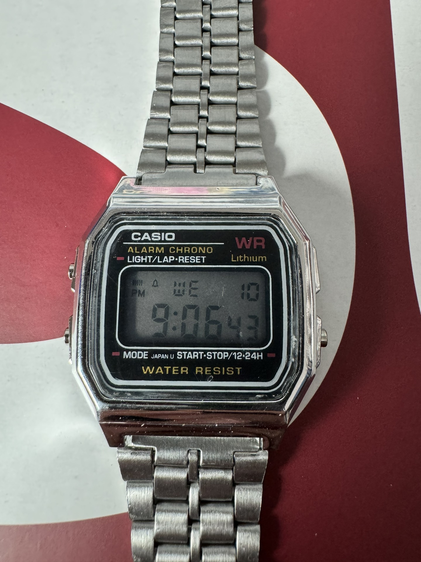 供货价:14💰『卡西欧银表』引流必备款
铁盒+5
【卡西欧银色方表】CASIO 卡西欧系列 数码系列复古小方块小银块电池石英电子手表钢带  AE-1200WHD-1A。