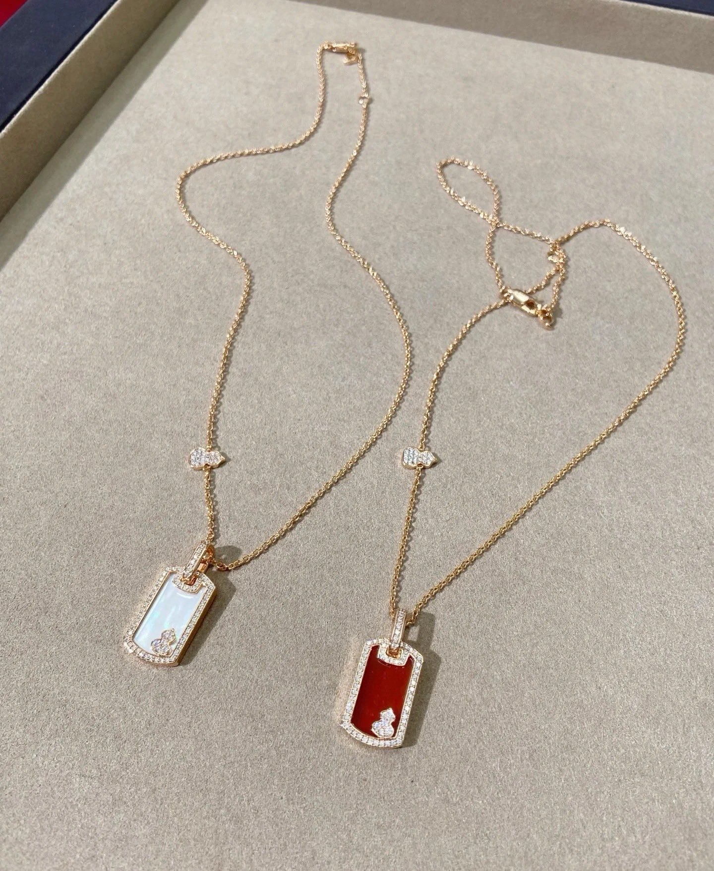 👑麒麟无事牌葫芦项链
