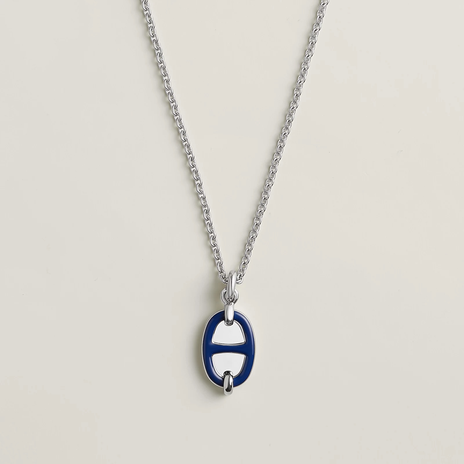 Hermès 爱马仕Mini Maillon宝石蓝猪鼻子项链到货、玫瑰金、白金色、黄金色