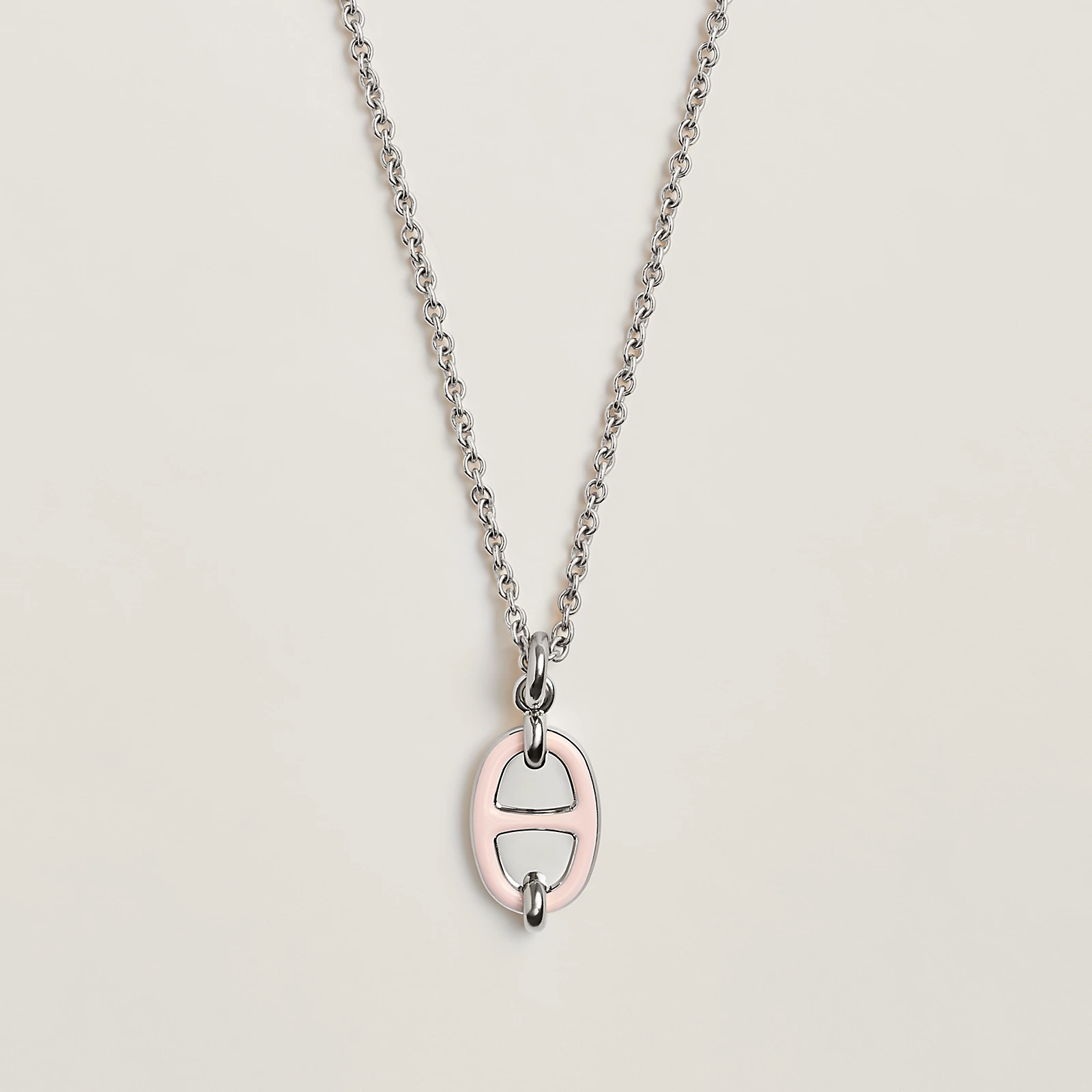 Hermès 爱马仕Mini Maillon纯真粉猪鼻子项链到货、玫瑰金、白金色、黄金色