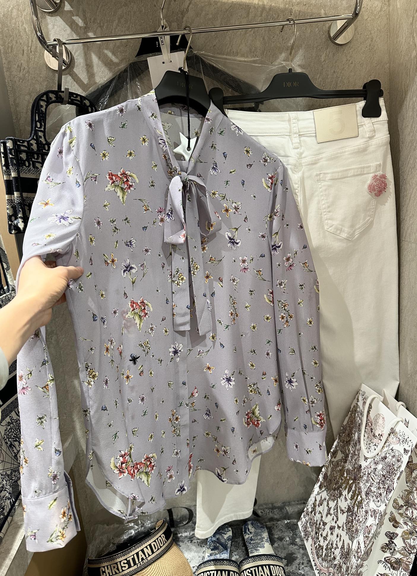 Dior Odzież Koszule i bluzki Jedwabny
