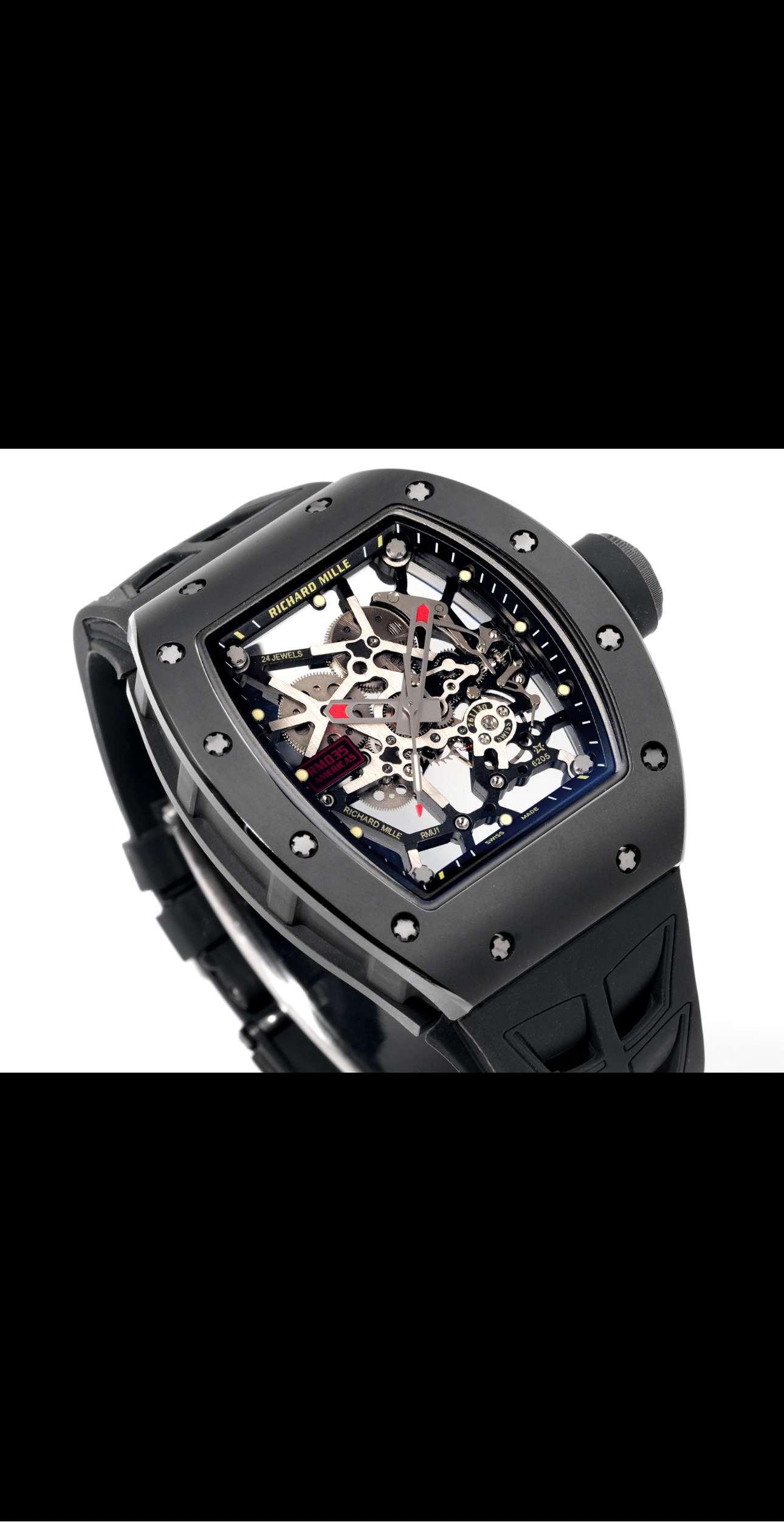 Richard Mille Style Black Watches Watches Watches detail image 3 from source 765608