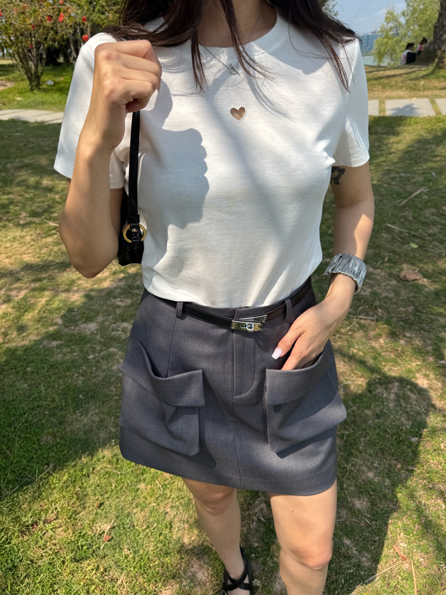 YSL 25 Summer Season New Female Suit with High-End Quality and Big Pocket Skirts - 图片 7