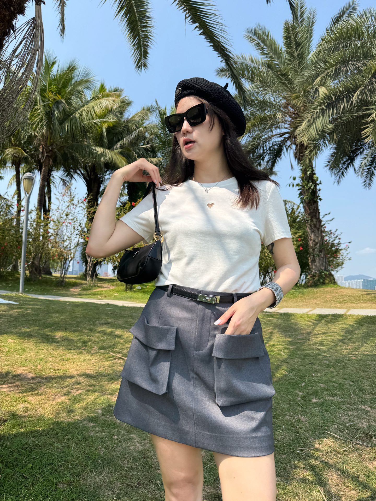 YSL 25 Summer Season New Female Suit with High-End Quality and Big Pocket Skirts - 图片 1