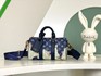 Louis Vuitton Bags Handbags Black Blue Rose Unisex Monogram Canvas Cowhide Fabric Mini