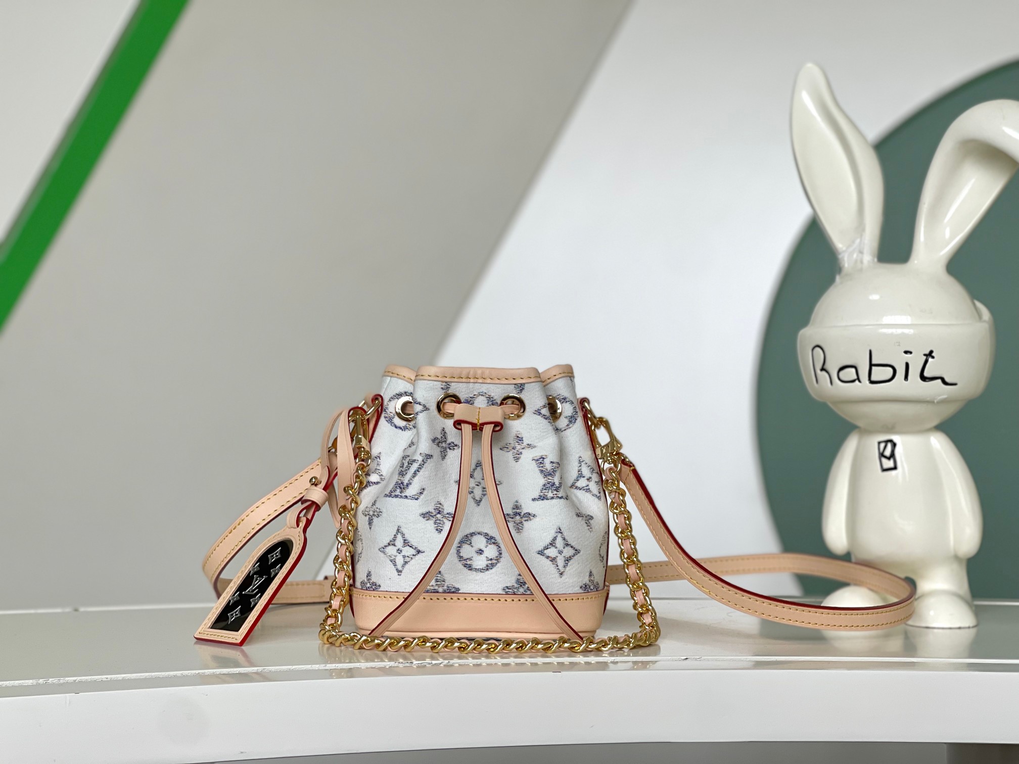 Louis Vuitton LV Nano Noe Bags Handbags Fabric Chains M83453