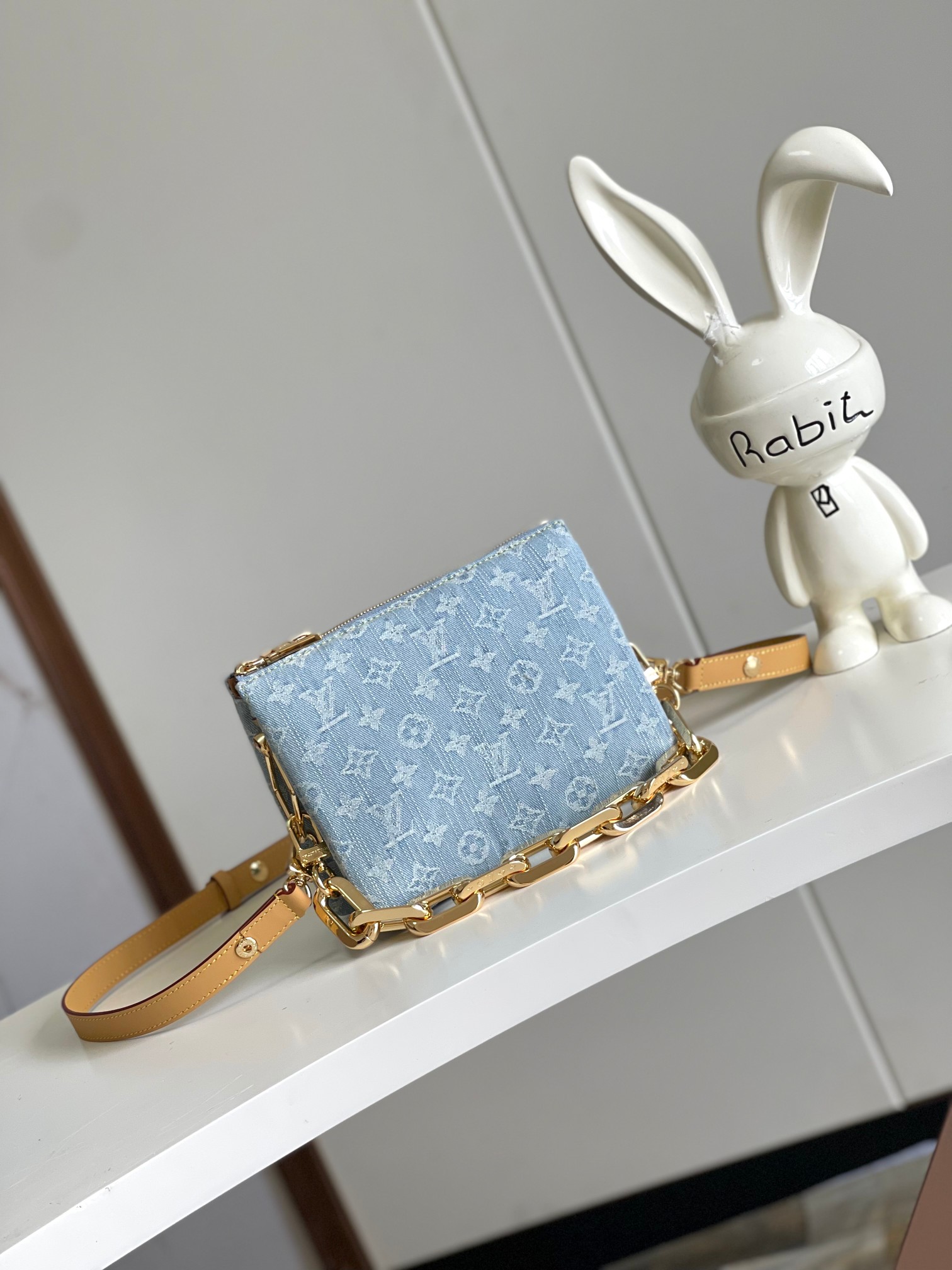 Replica Best
 Louis Vuitton LV Speedy Bags Handbags High Quality
 Blue Light White Cotton Cowhide Vintage Chains M11401