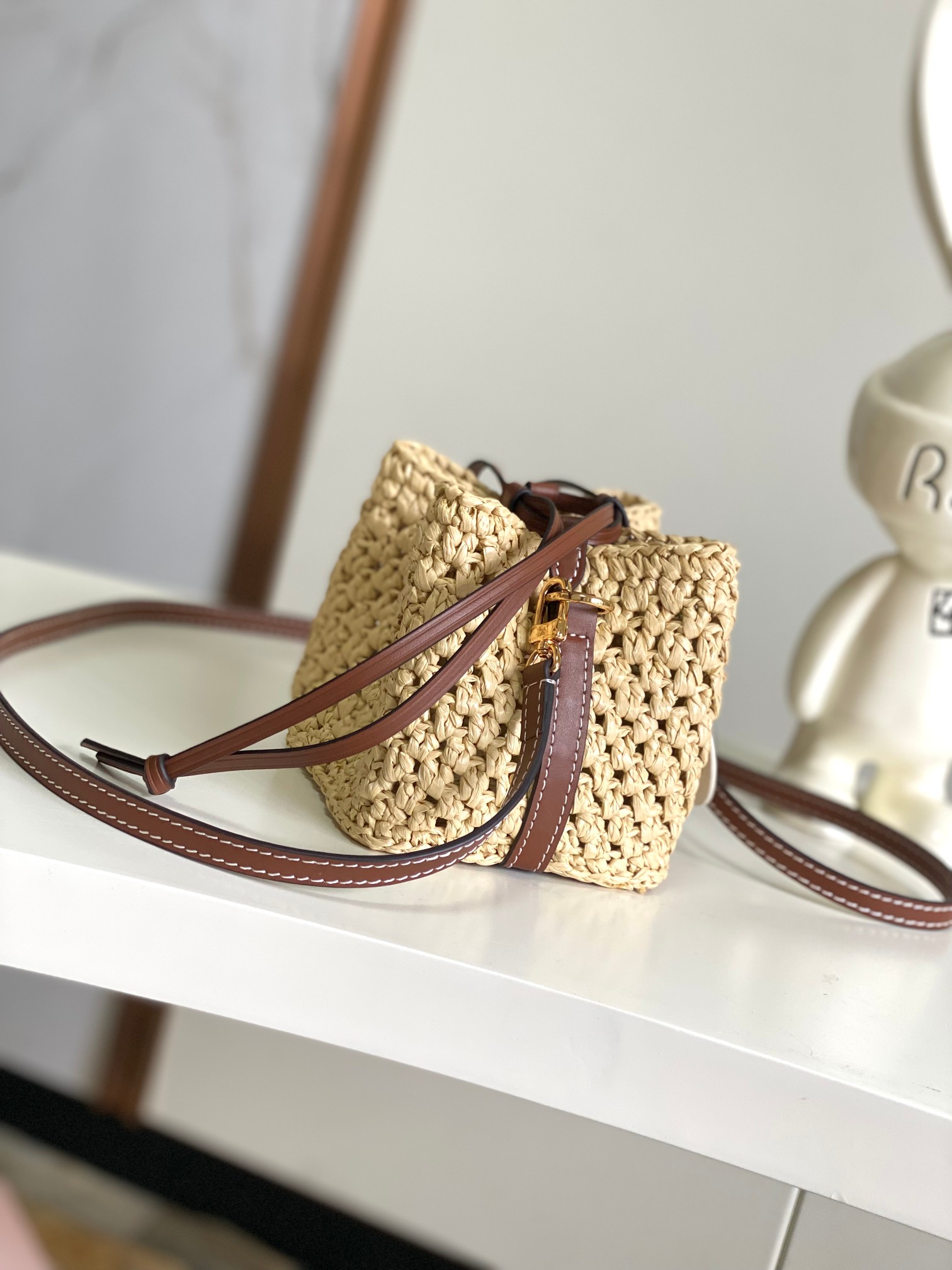 【海原外‬单 独实家‬拍 动态芯片版】【NOE PURSE 水桶手袋】M83521 拉菲草

本款 No