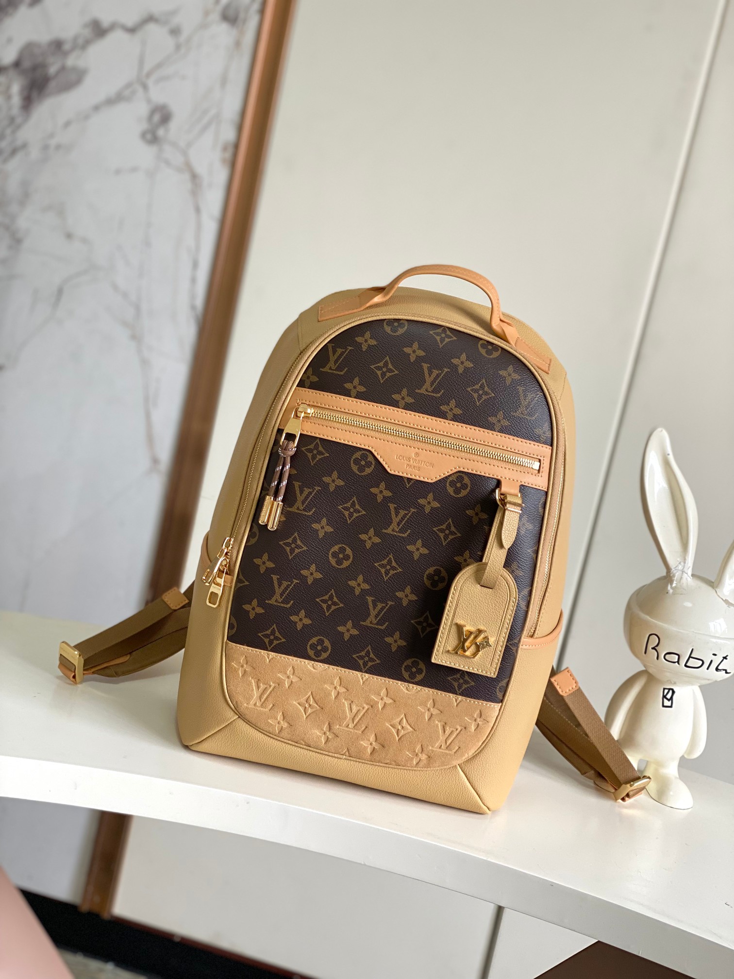 Louis Vuitton LV Outdoor Bags Backpack Brown Monogram Canvas Sweatpants M12624