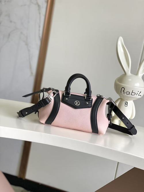 Louis Vuitton Rider Nano Bag: Pink Leather, Modern Design, and Compact Size 1 Louis Vuitton Rider Nano Bag: Pink Leather, Modern Design, and Compact Size