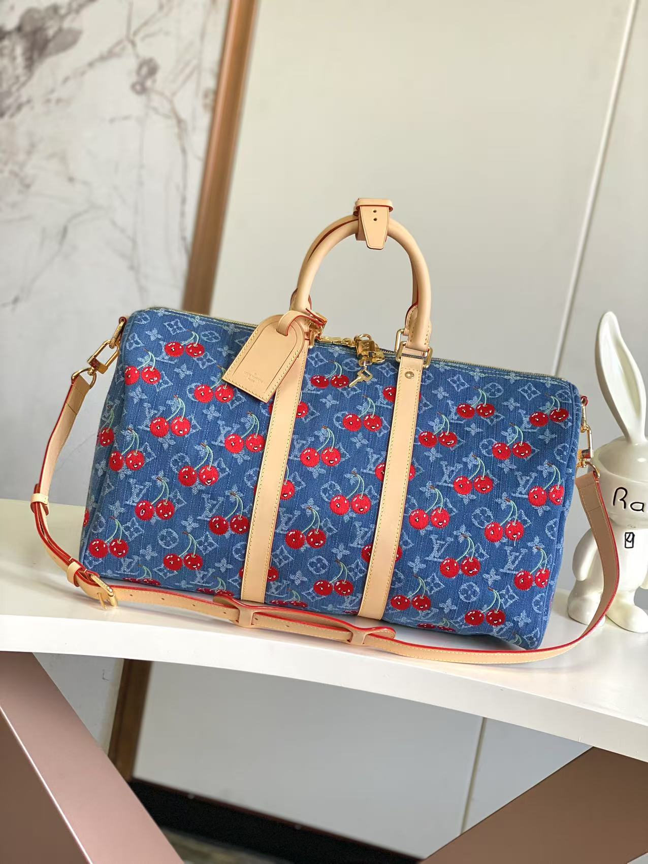 【海原外单 独实家拍】半钢163芯片 驴家出品顶级原单💠M13875樱桃本款 Keepall Ban