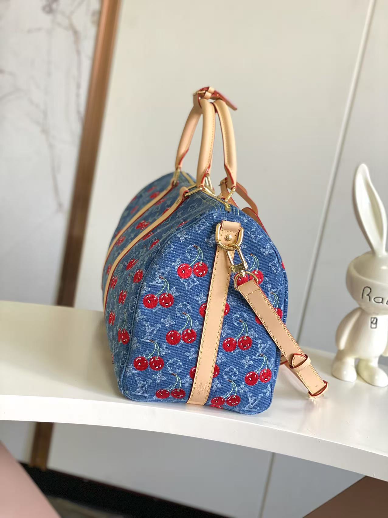 【海原外单 独实家拍】半钢163芯片 驴家出品顶级原单💠M13875樱桃本款 Keepall Ban