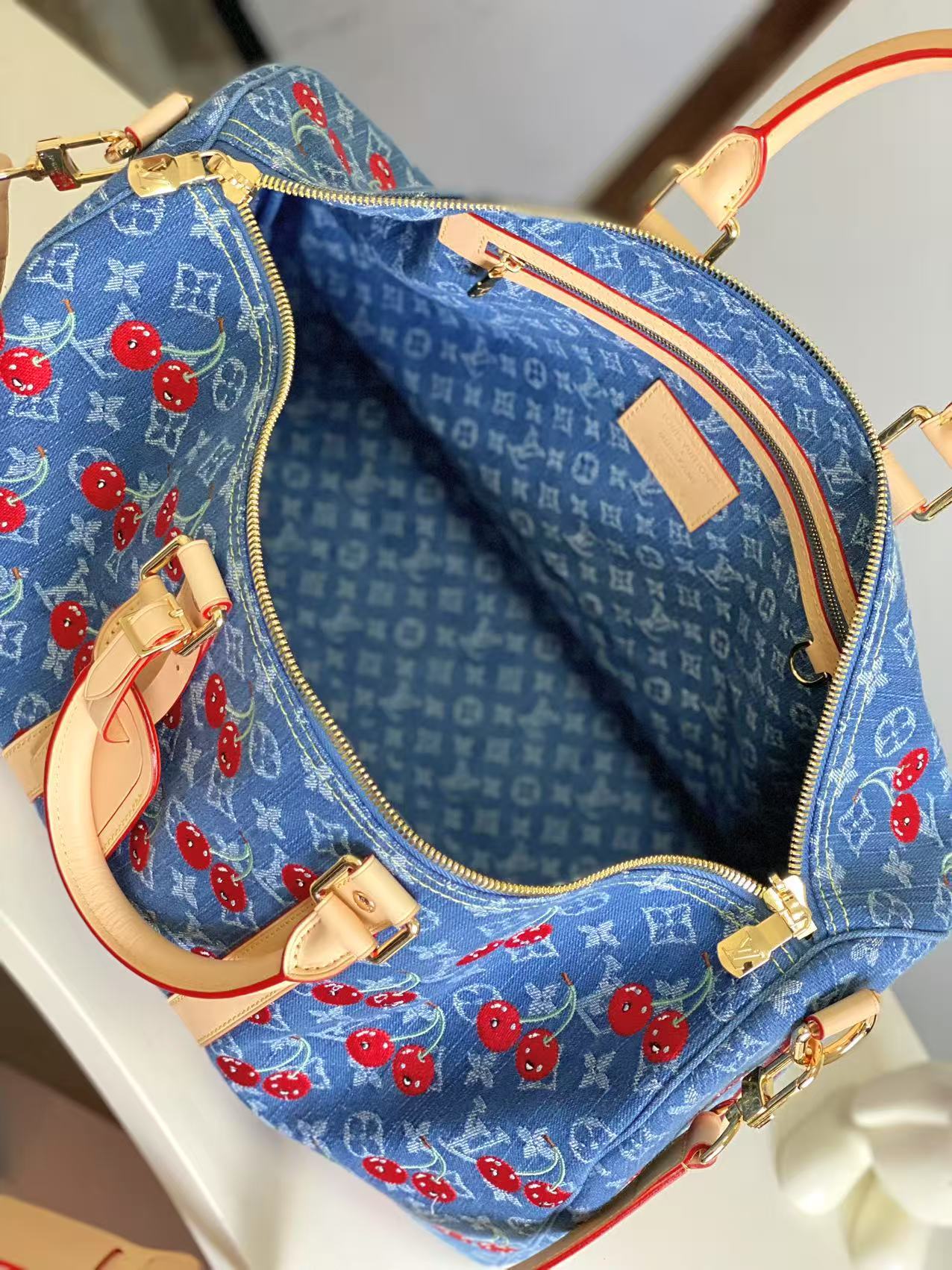 【海原外单 独实家拍】半钢163芯片 驴家出品顶级原单💠M13875樱桃本款 Keepall Ban