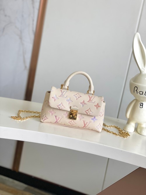 Louis Vuitton Nano Madeleine Bag M25596 - Beige Monogram Empreinte Leather 1 Louis Vuitton Nano Madeleine Bag M25596 - Beige Monogram Empreinte Leather