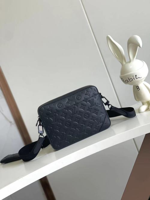 Louis Vuitton Sprinter Messenger Bag Monogram Shadow Leather Black 1 Louis Vuitton Sprinter Messenger Bag Monogram Shadow Leather Black