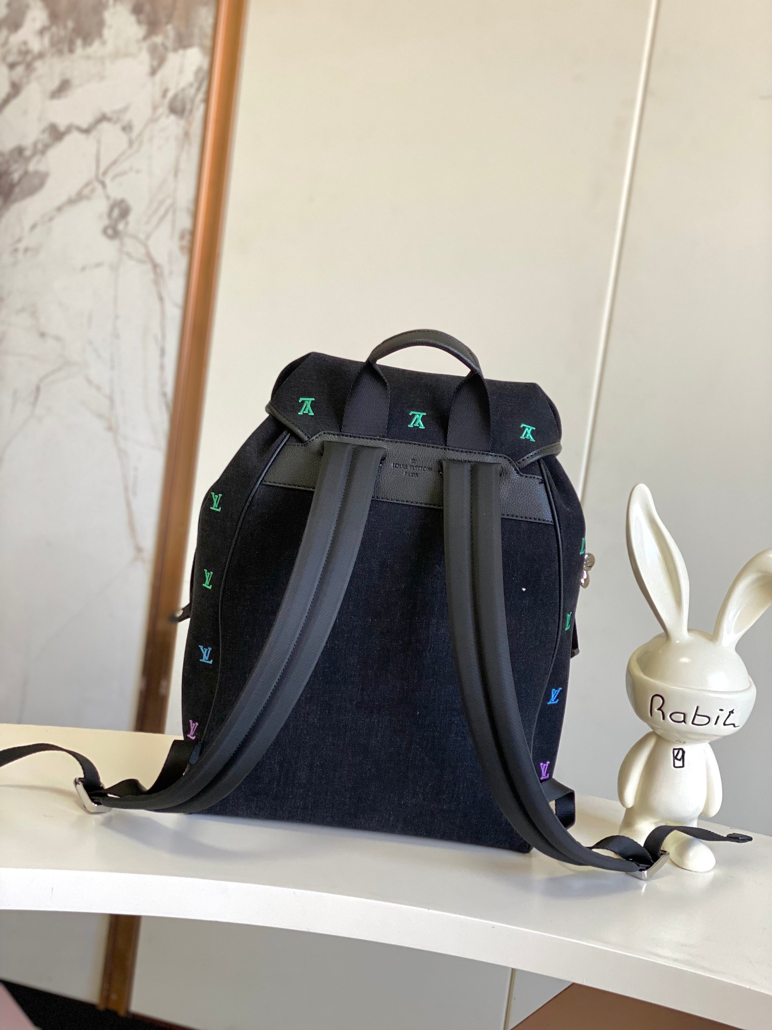 Louis Vuitton Montsouris Backpack Denim Washed Black M14135 3 a1755417011056 8225