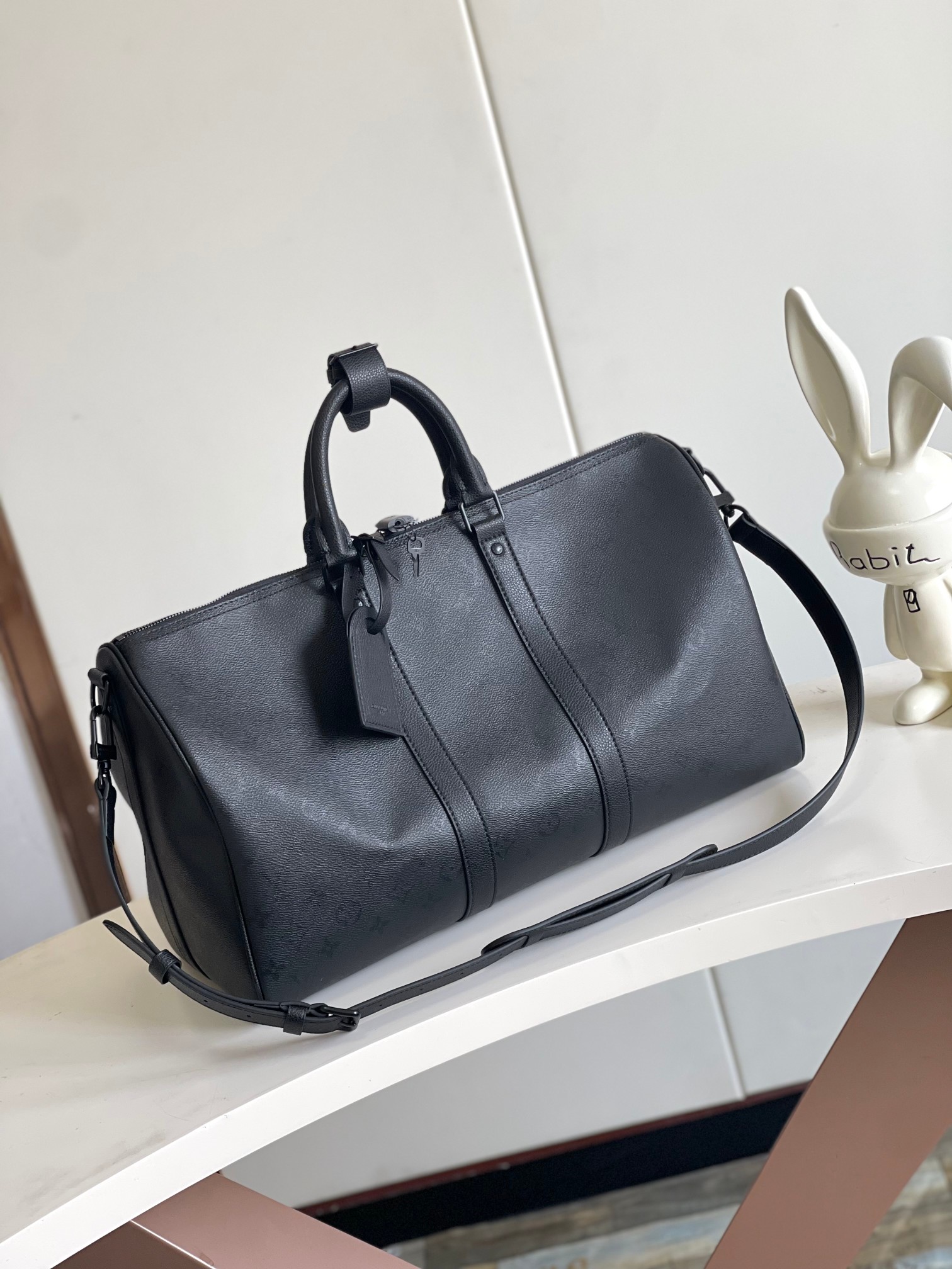 P590 [Fotografía casera de Haiyuan Waidan Dushi] M28403 semiacero 163 chip Esta bolsa de viaje Keepall Bandoulière 45 e…