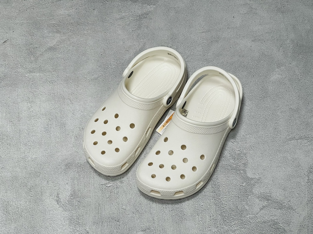 100 Crocs 卡骆驰 明星上脚同款 经夏季经典两用沙滩洞洞鞋 凉鞋拖鞋 透明防水袋包装