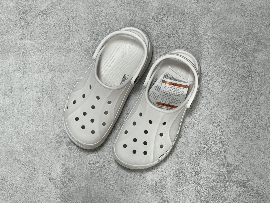120 Crocs 卡骆驰 Baya Platform Clog 贝雅云彩洞洞鞋 厚底沙滩鞋凉鞋 透明防水袋包装