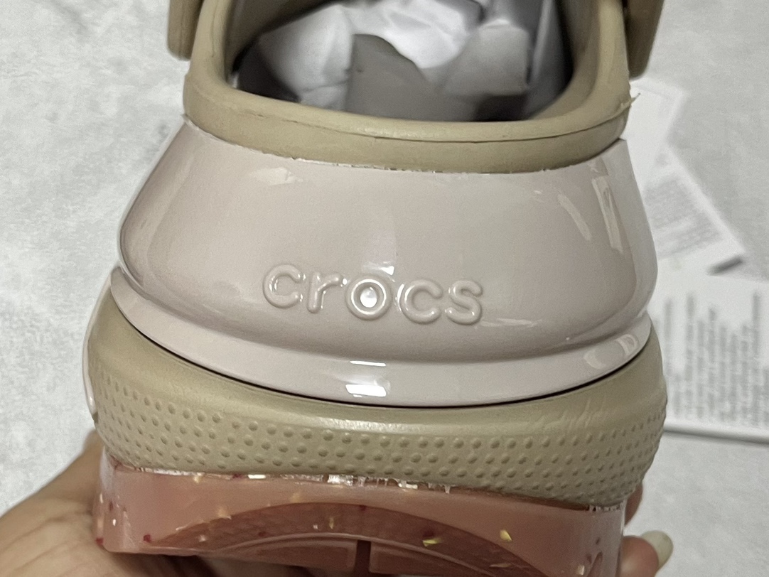 170 F12 莞产纯原 Crocs卡骆驰 EVA经典克骆格洞洞鞋 光轮 透明防水袋包装