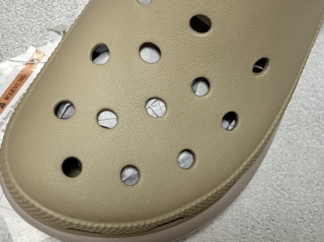 170 F12 莞产纯原 Crocs卡骆驰 EVA经典克骆格洞洞鞋 光轮 透明防水袋包装