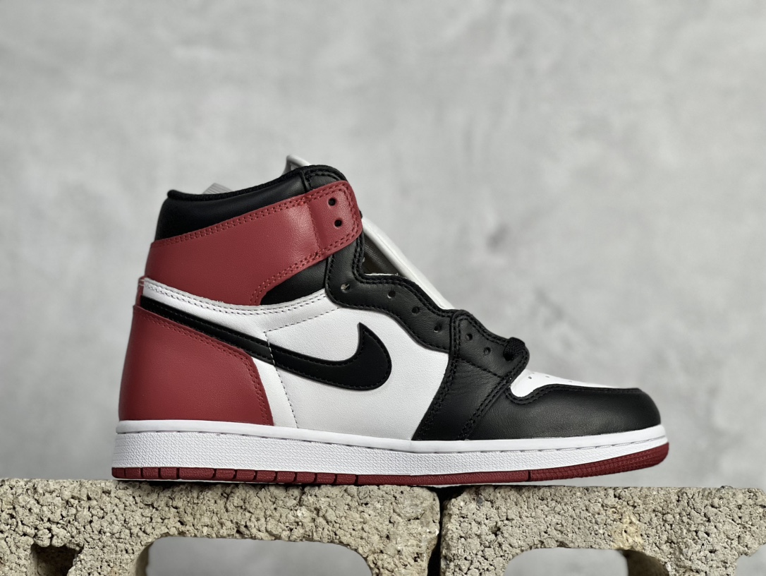 福利AirJordan1RetroHighOGAJ1黑脚趾高帮篮球鞋555088-125#最具性价比用料