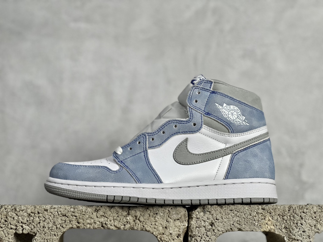 福利134AirJordan1RetroHighAJ1乔1大学蓝555088-134#国内顶级头层皮料订