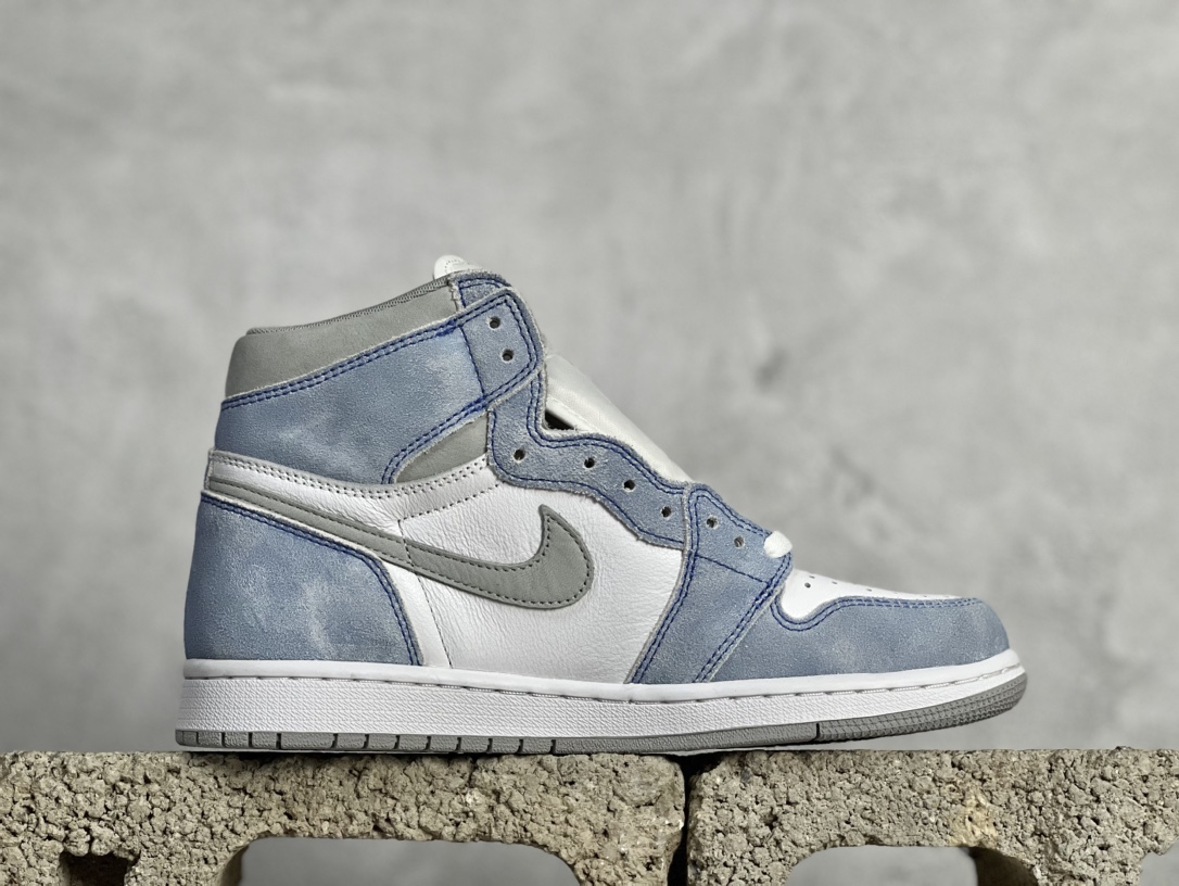 福利134AirJordan1RetroHighAJ1乔1大学蓝555088-134#国内顶级头层皮料订