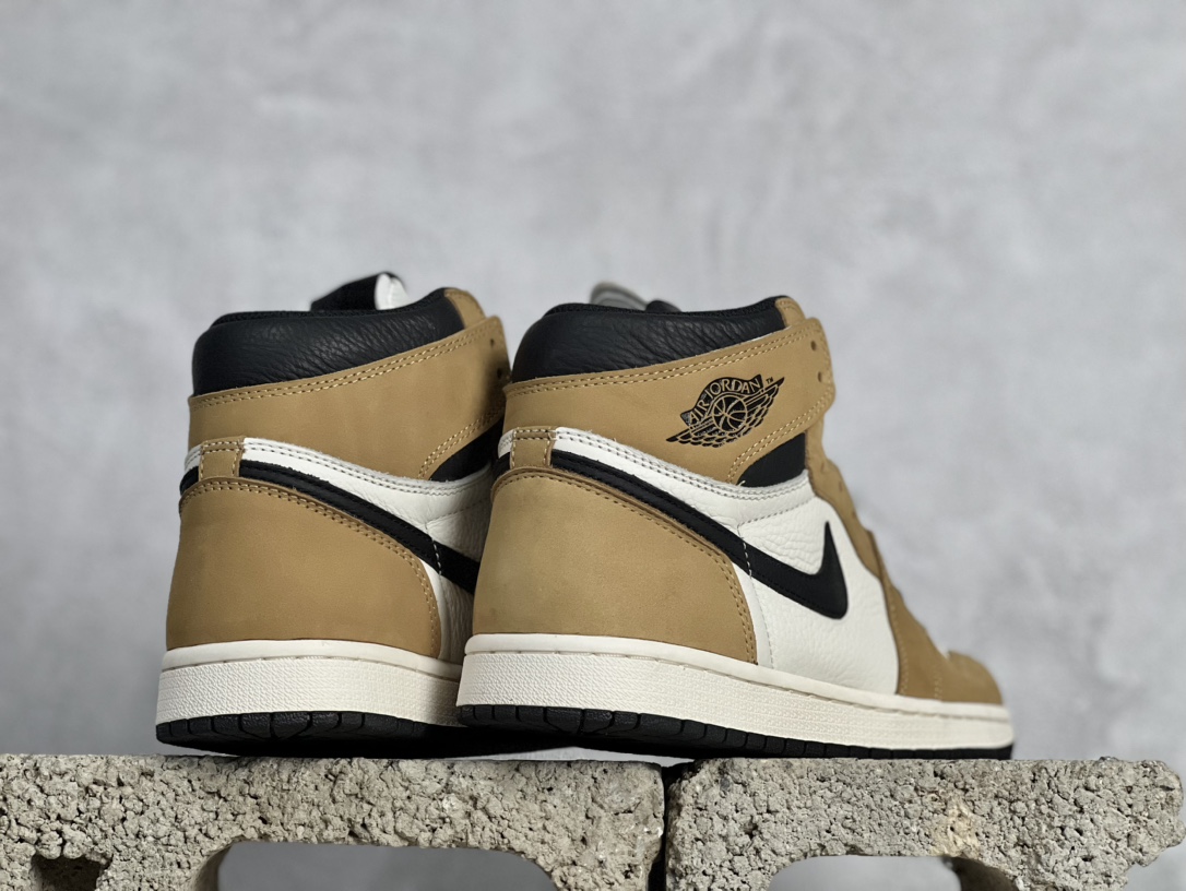 福利AirJordan1RookieOftheYearAJ1乔1黑棕脚趾555088-700#行业天花板