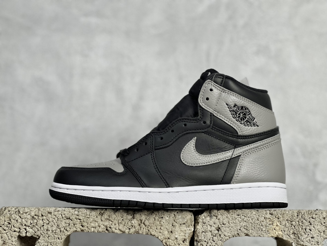 福利AirJordan1RetroHighOG“Shadow”AJ1黑灰影子乔1酷灰555088-013