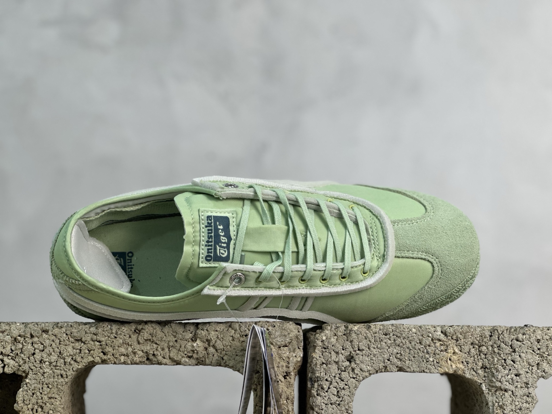 170 鬼塚虎/Onitsuka Tiger Mexico 66 SD 墨西哥升级版系列低帮复古经典虎爪百搭休闲皮革慢跑鞋 绿色 海绵