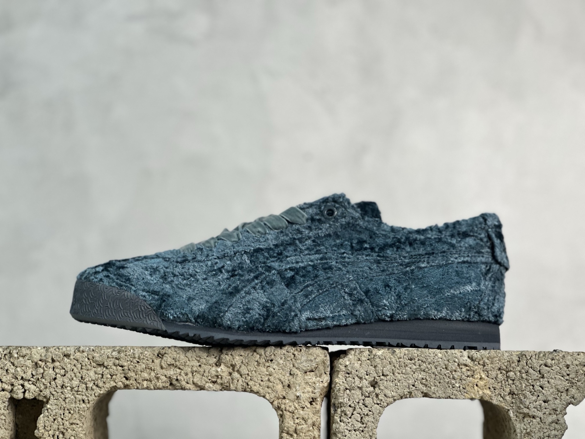 170 鬼塚虎/Onitsuka Tiger Mexico 66 SD 墨西哥升级版系列低帮复古经典虎爪百搭休闲皮革慢跑鞋 蓝色毛绒